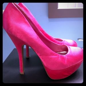 Hot pink heels